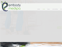 Tablet Screenshot of embodymedspa.com